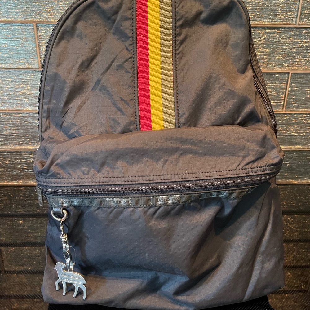 L.A.M.B. Black Rasta Backpack LeSportsac Gwen Stefani No Doubt Y2K Grail Bag